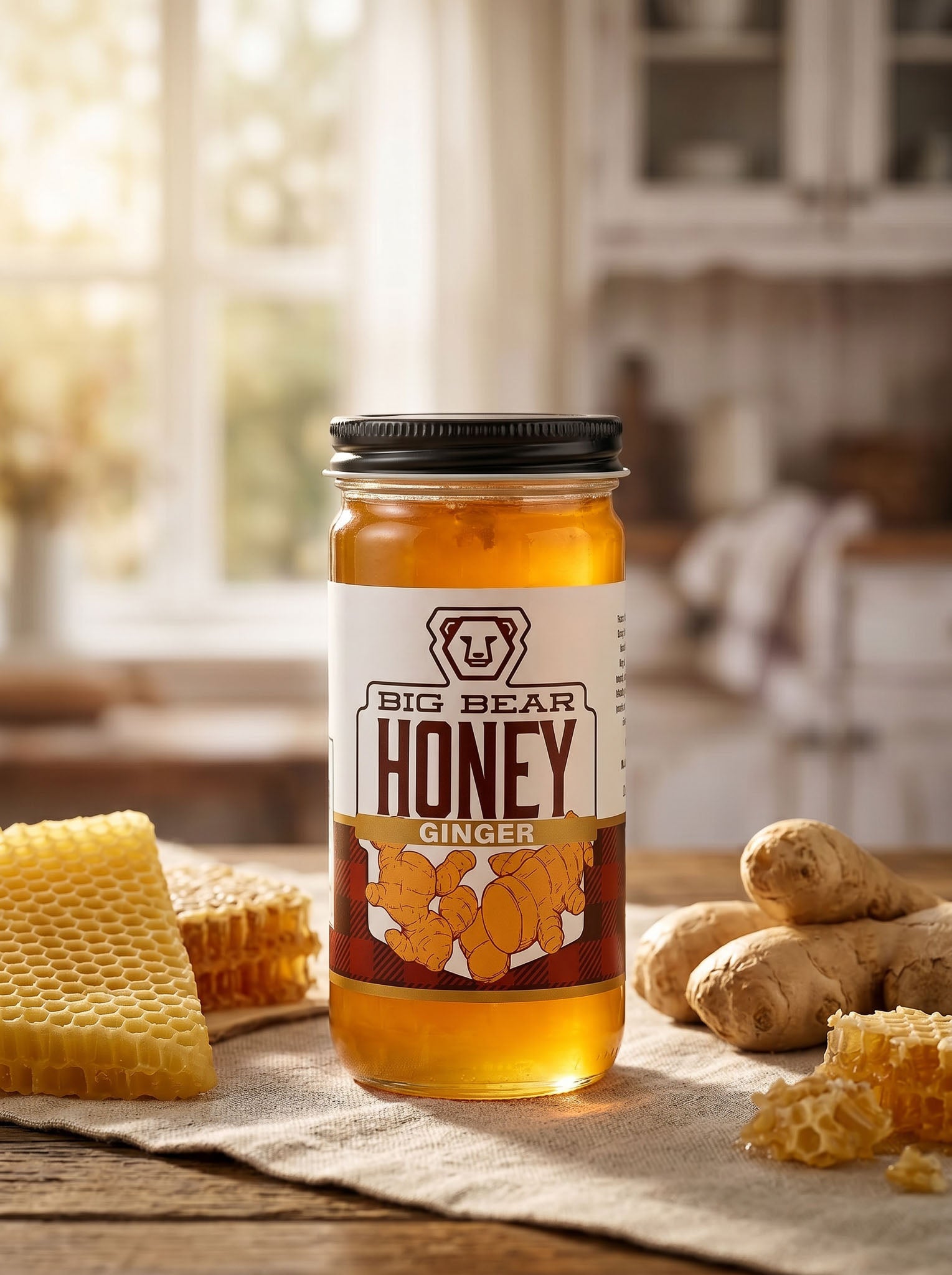 Ginger Infused Honey – Michigan Honey | Big Bear Honey Zeeland