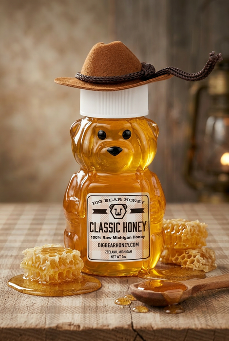 2oz Honey Cowboy Bear