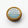 Gold tin labeled 'Nature's Balm' for colds and congestion on a white background