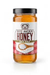 Jar of Big Bear Honey Sea Salt on a white background