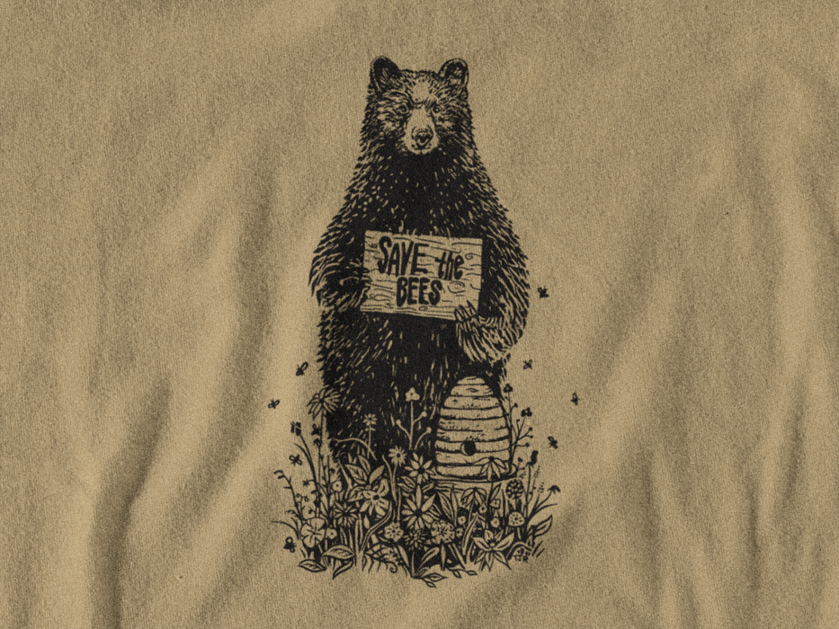 Save the Bees Bear T-Shirts